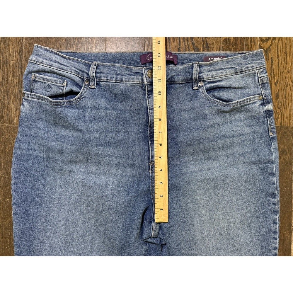 Gloria Vanderbilt Jeans Women's Size 18 (W36xL30) Amanda Bootcut Blue High Rise - Picture 5 of 9